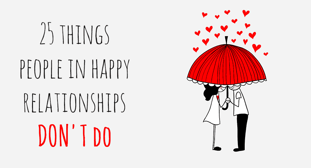 things happy couples don't do
