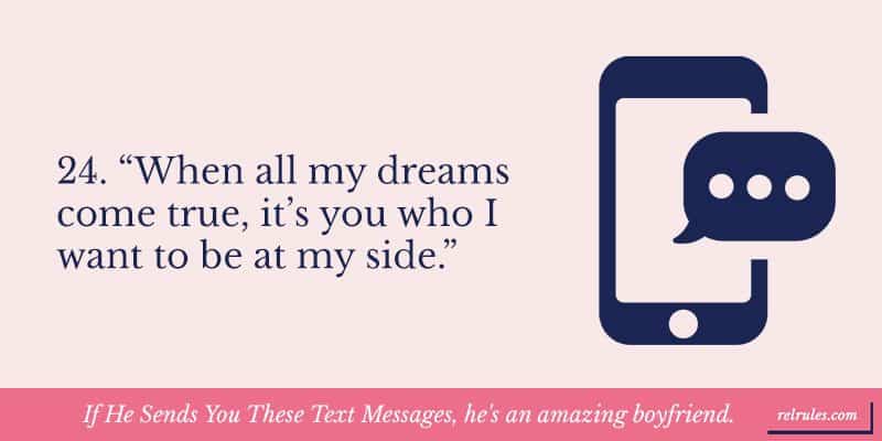 If He Sends You These Text Messages, he's an amazing boyfriend