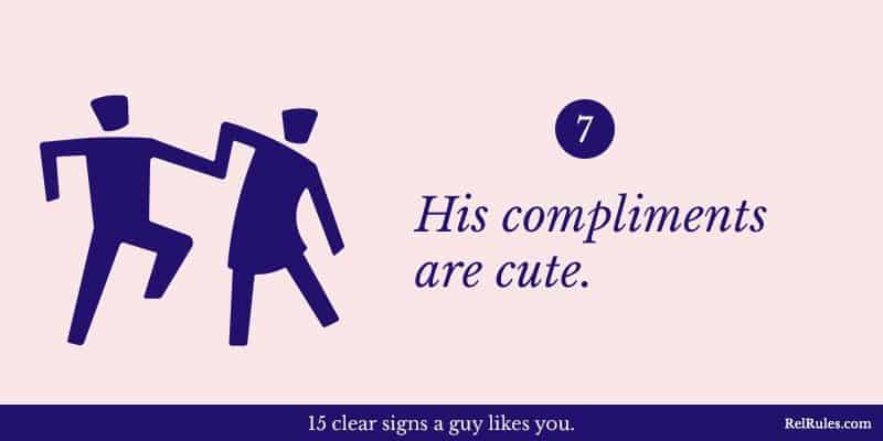 signs a guy likes you