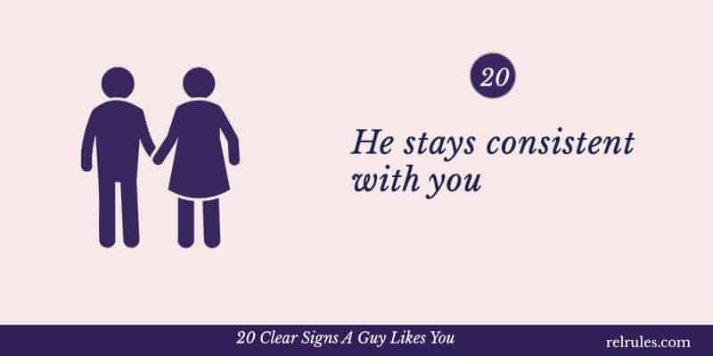 signs a guy likes you