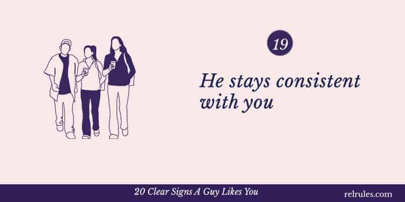 signs a guy likes you