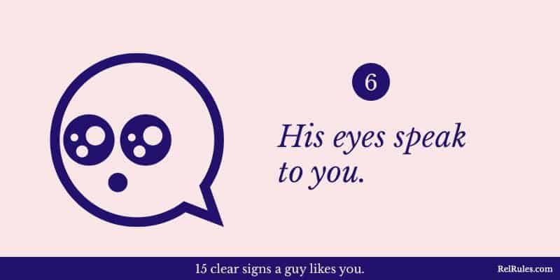 signs a guy likes you