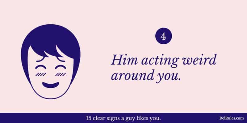 signs a guy likes you