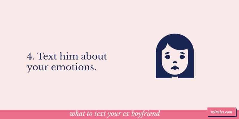 what to text your ex boyfriend