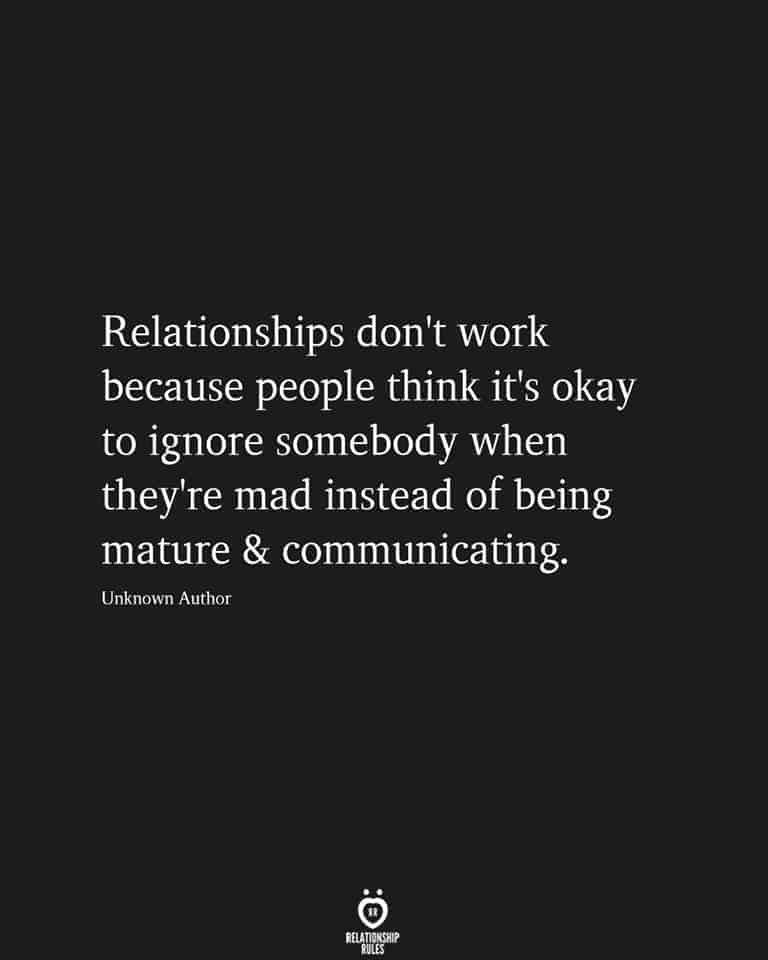 don t talk quotes relationships