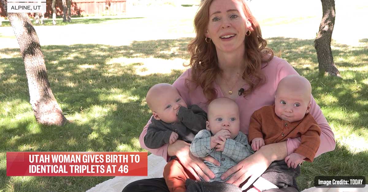 Utah Woman Gave Birth To Identical Triplets At 46 After Being Told By Doctors That Her Eggs