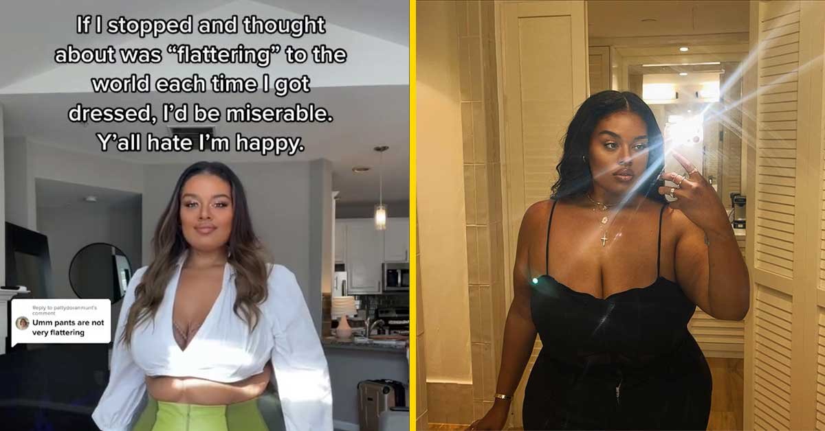 Plus-sized Influencer Hit Back at Critics who thought her Stomach