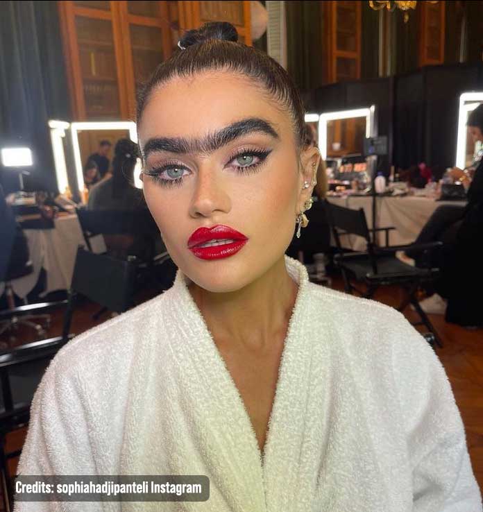 Meet Model And Influencer Sophia Hadjipanteli Who Embraces Her Iconic Unibrow And Never Used 