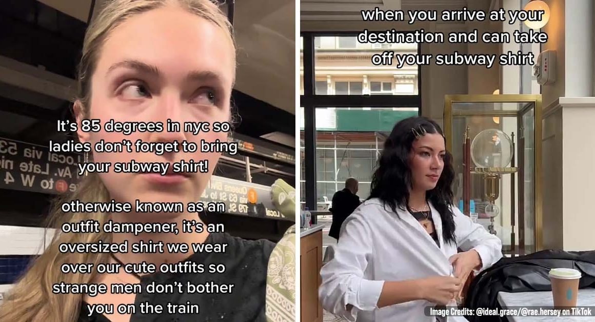 Women Are Wearing Baggy Subway Shirts Over Outfits to Deter Creepy Men