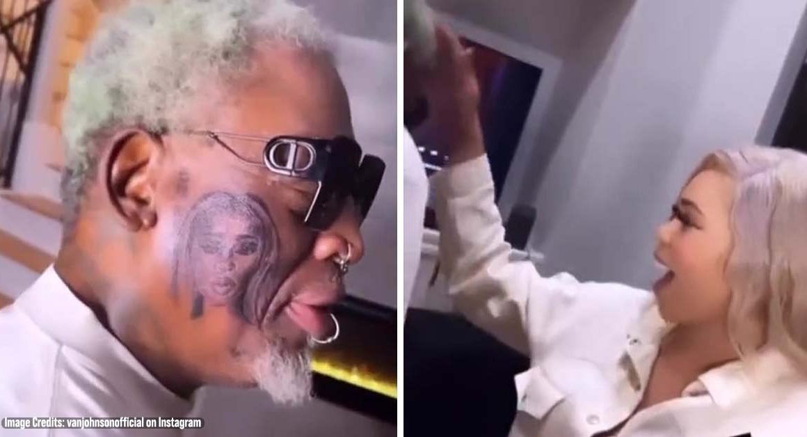 Dennis Rodman, 62, shocks fans as he gets HUGE face tattoo of his  girlfriend