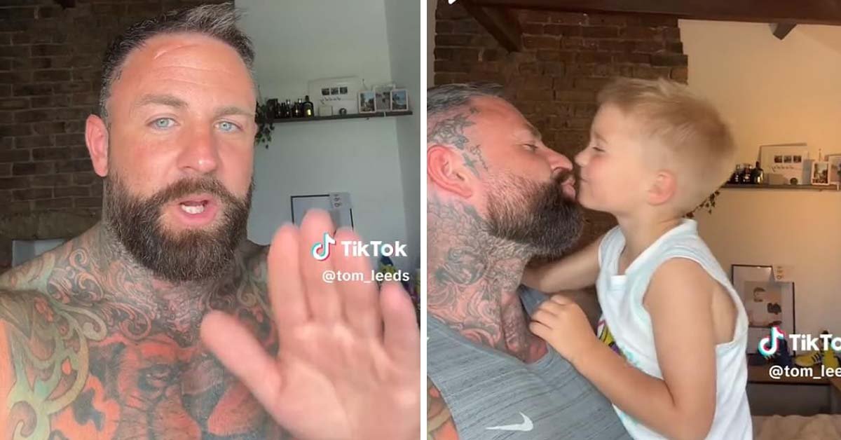 Dad Sparks Debate: ‘I Kiss My Five-Year-Old Son on the Lips, Regardless of What the Trolls Say’